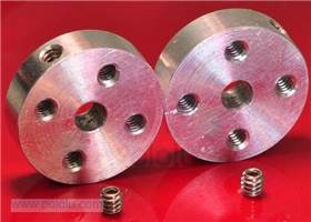 4mm aluminium mounting hub pair